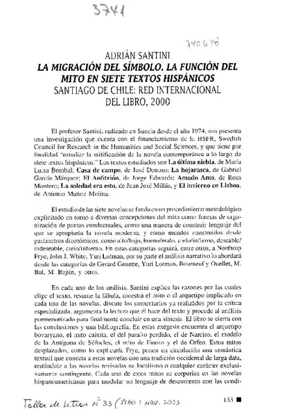 La migración del símbolo  [artículo] Hugo Bello.