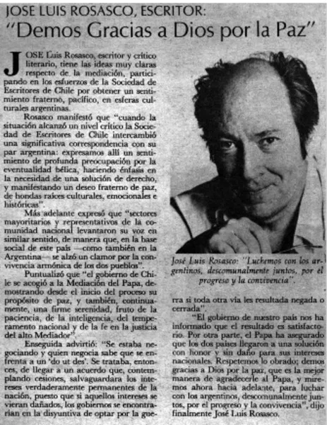 Demos gracias a Dios por la paz.  [artículo]
