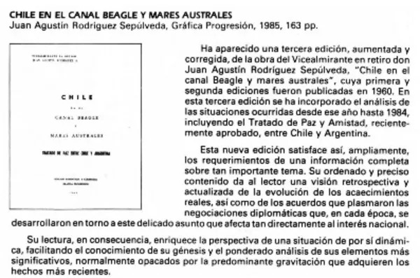 Chile en el canal Beagle y mares australes  [artículo] YC.
