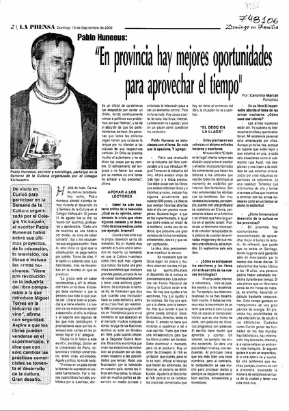 "En provincia hay mejores oportunidades para aprovechar el tiempo": [entrevista] [artículo] Carolina Marcet.