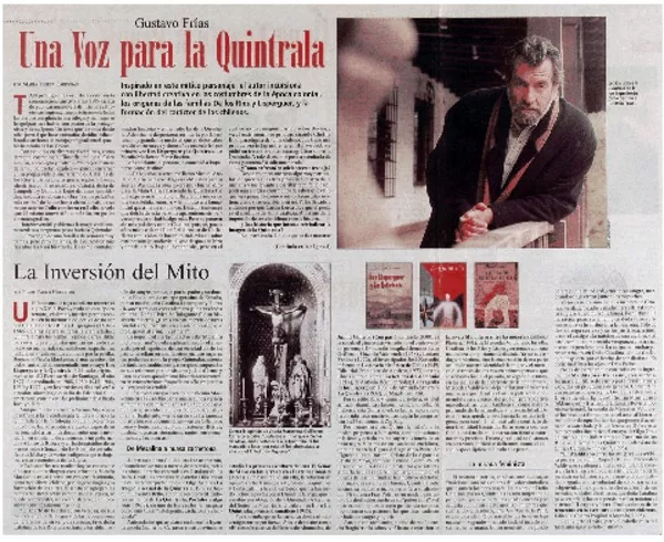 Una voz para la Quintrala: [entrevistas] [artículo] María Teresa Cárdenas.