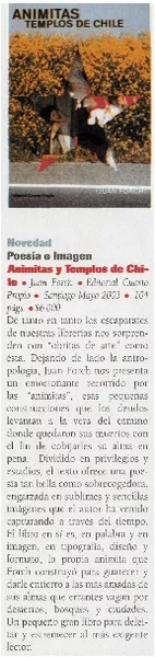 Animitas : Templos de Chile  [artículo] Ana María Larraín.
