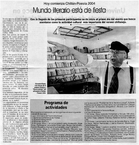 Mundo literario está de fiesta  [artículo]