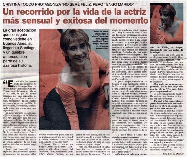 Un recorrido por la vida de la actriz más sensual y exitosa del momento [entrevistas] [artículo] : Lino Solís de Ovando.