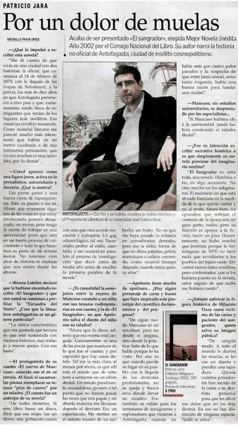 Por un dolor de muelas [entrevistas] [artículo] : Michelle Prain Brice.