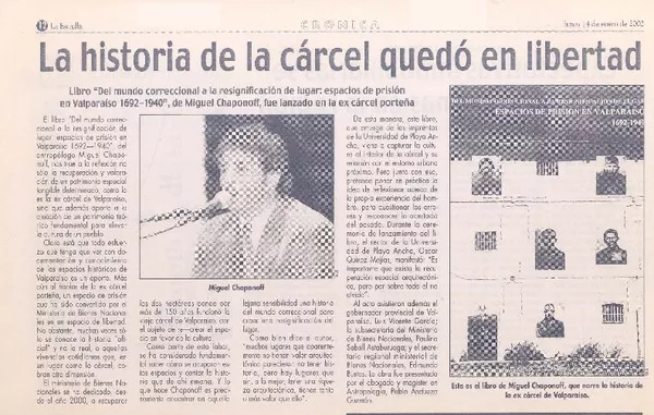 La historia de la cárcel quedó en libertad.  [artículo]