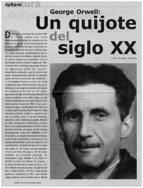 Un Quijote del siglo XX  [artículo] Jaime Massardo.