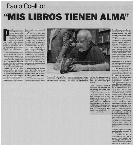 Mis libros tienen alma"  [artículo] Ulla M. Gabrielsson.