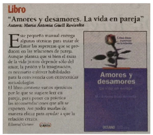 Amores y desamores. La vida en pareja  [artículo]