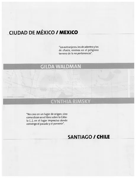 Cynthia Rimsky  [artículo] Gilda Waldman.