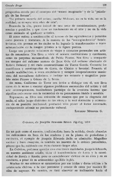 Crónicas  [artículo] Gonzalo Drago.