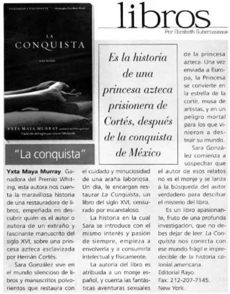 La conquista  [artículo] Elizabeth Subercaseaux.