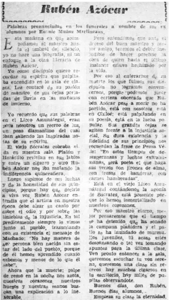 Rubén Azócar.  [artículo]