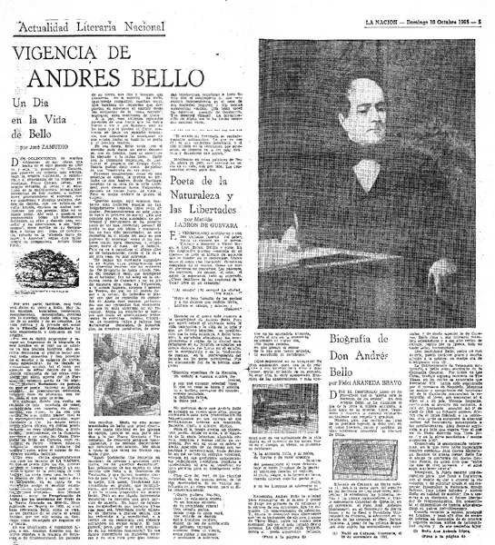 Vigencia de Andrés Bello  [artículo] José Zamudio.