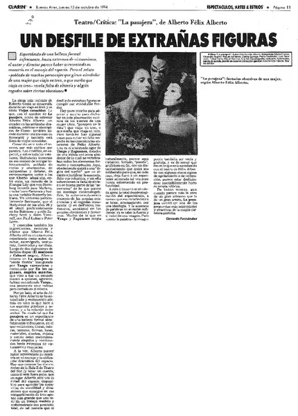Un desfile de extrañas figuras  [artículo] Gerardo Fernández.