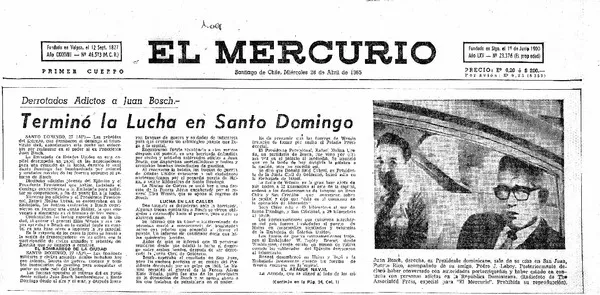 Terminó la lucha en Santo Domingo.  [artículo]