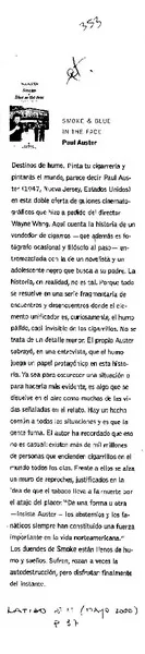 Destinos de humo.  [artículo]