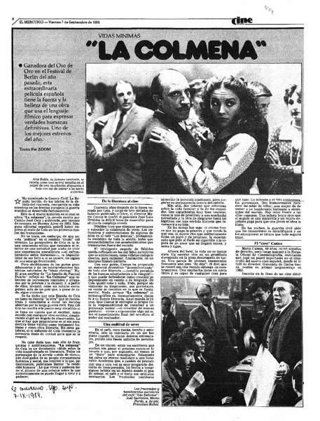 "La Colamena"  [artículo] Zoom.