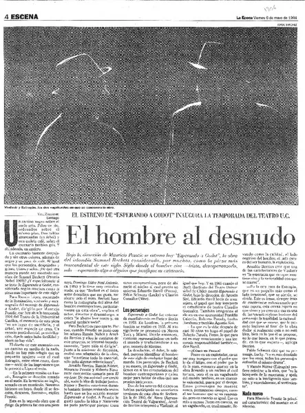 El hombre al desnudo  [artículo] Yael Zaliasnik.