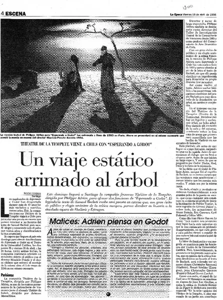 Un viaje estático arrimado al árbol  [artículo] Rocío Lineros.