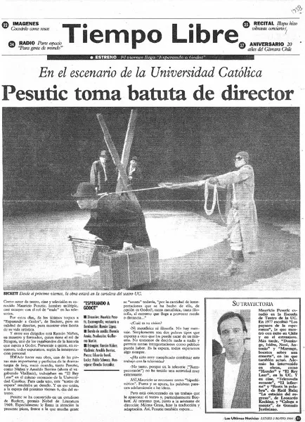Pesutic toma batuta de director.  [artículo]