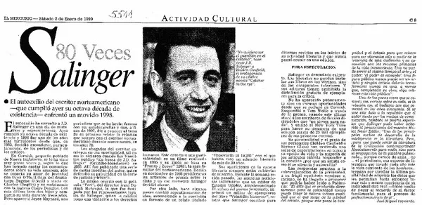 Salinger 80 Veces  [artículo] José Miguel Izquierdo.