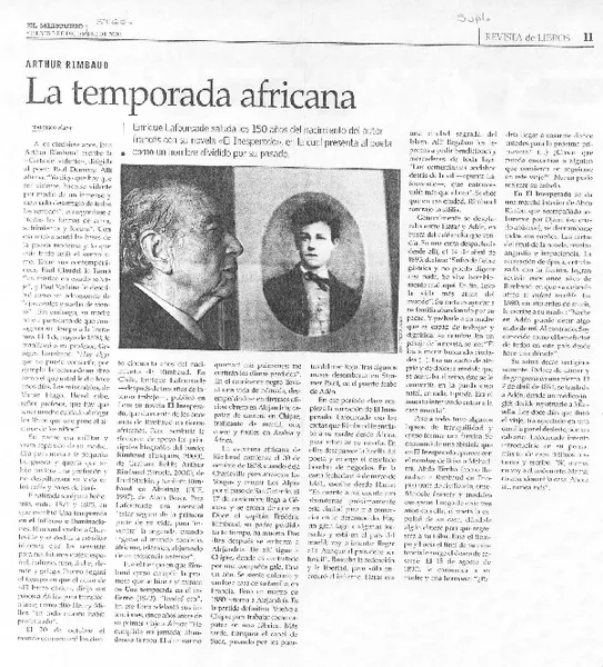 La temporada africana  [artículo] Francisco Véjar.