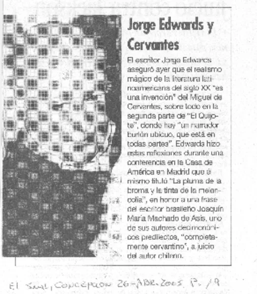 Jorge Edwards y Cervantes  [artículo]