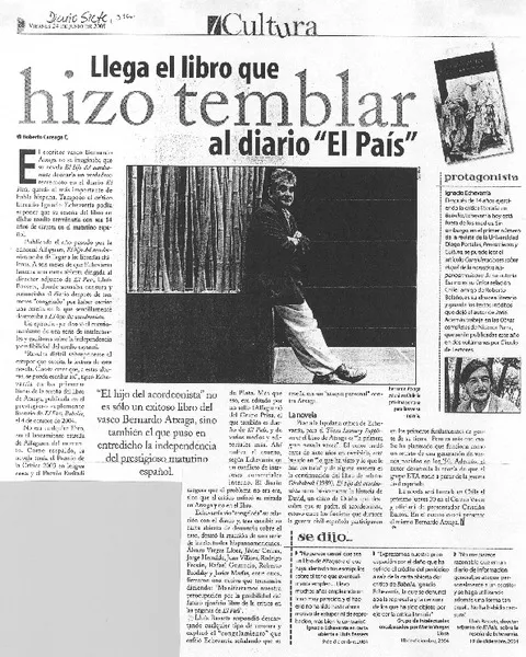 LOlega el libro que hizo temblar al diario El País  [artículo] Roberto Careaga.