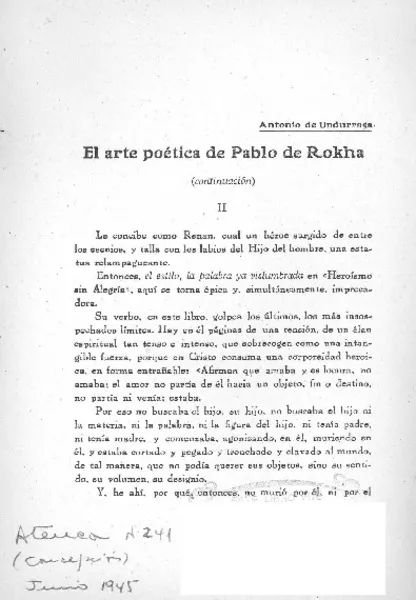 El arte poética de Pablo de Rokha  [artículo] Antonio de Undurraga