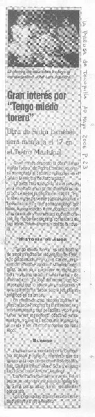 Gran interés por "Tengo miedo torero"  [artículo]