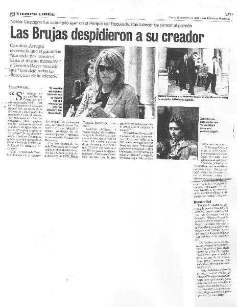 Las brujas despidieron a su creador  [artículo] Karla Henriquez.