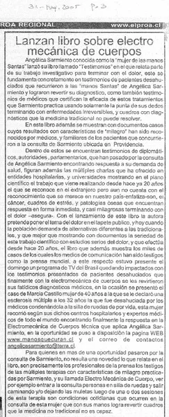 Lanzan libro sobre electro mecánica de cuerpos  [artículo]