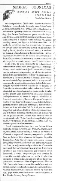 Apuntes sobre novela policiaca  [artículo] Ramón Díaz Eterovic