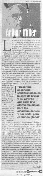 Arthur Miller  [artículo] Ted Córdova