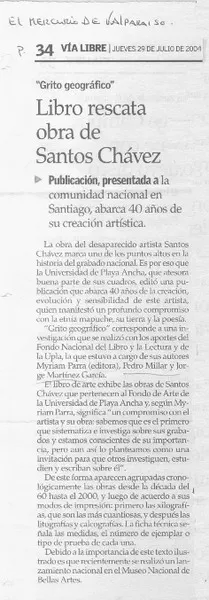 Parra quiere morir en Valparaíso.  [artículo]