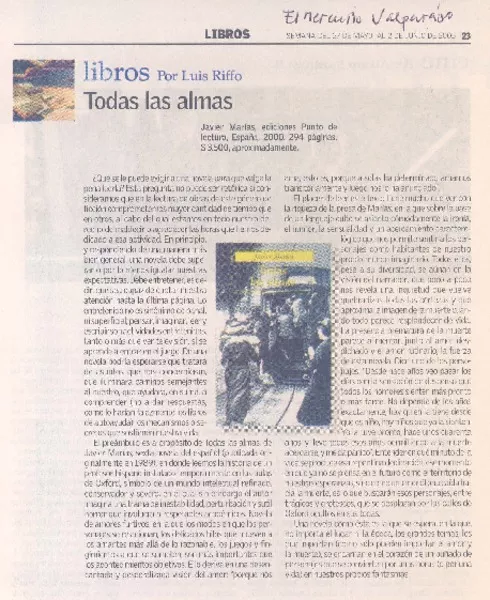 Libros  [artículo] por Luis Riffo.