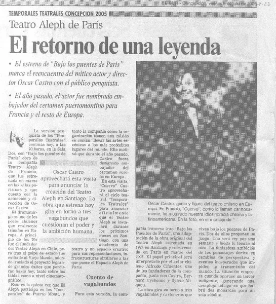 El Retorno de una leyenda  [artículo]