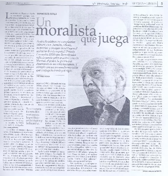 Un moralista que juega  [artículo] José-Carlos Mainer