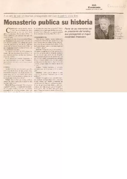 Monasterio publica su historia  [artículo]