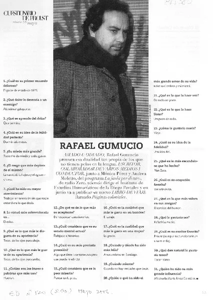 Cuastionario de Proust [entrevista] [artículo]