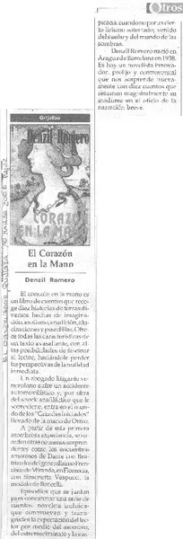 El Corazón en la mano  [artículo]
