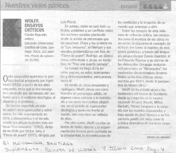 Nuestros viejos pánicos  [artículo] Mario Valdovinos.