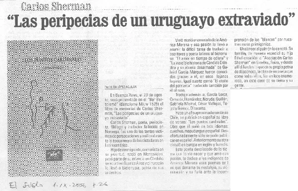 Las peripecias de un uruguayo extraviado  [artículo] Hilda López Aguilar.
