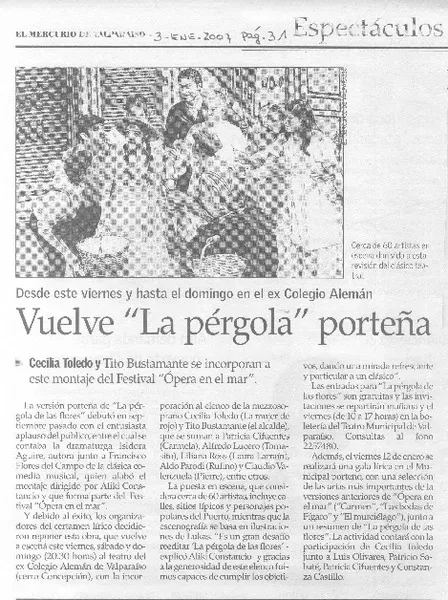 Vuelve "la pérgola" porteña  [artículo].