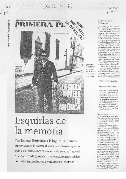 Esquirlas de la memoria  [artículo] Guillermo Saccomanno.
