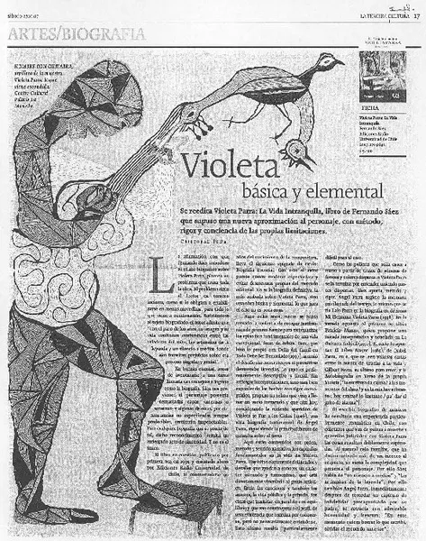 Violeta básica y elemental  [artículo] Cristóbal Peña.