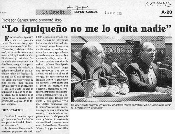 "Lo iquiqueño no me lo quita nadie"  [artículo]