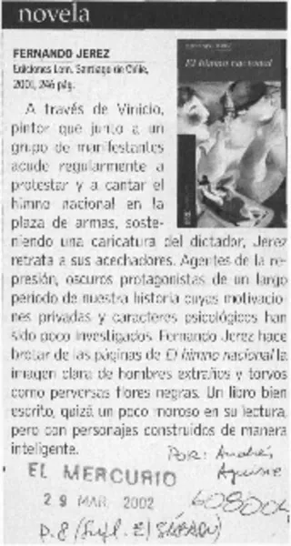 El himno nacional  [artículo] Andrés Aguirre