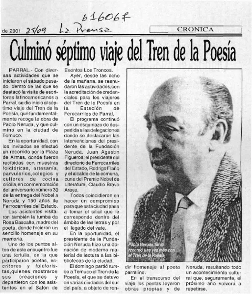 Culminó séptimo viaje del Tren de la Poesía  [artículo]